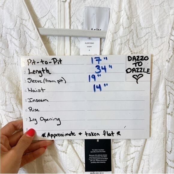 Acler Ivory Lace Long Sleeve Dress - Picture 3 of 15